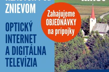 Optický internet Kinet v našej obci